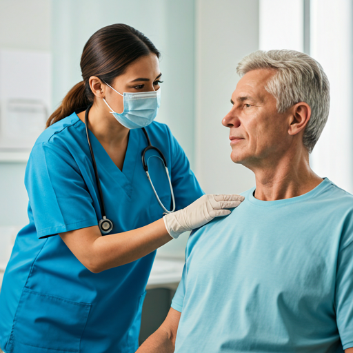 Health Sciences - Nurse assisting patient